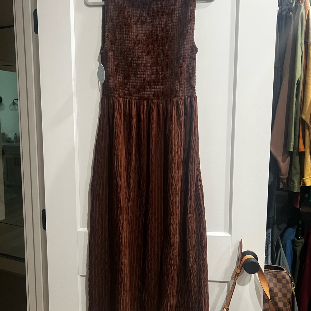 Brown Sleeveless Hill House Dress Never worn with Tags